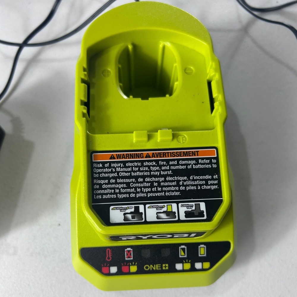 Ryobi PCG002 ONE+ 18V Lithium-Ion Battery Charger‎ Hyper Green Class 2 BFP